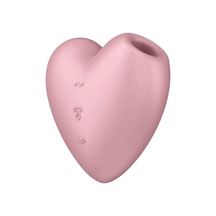 Stymulator łechtaczkowy Satisfyer Cutie Heart, silikon medyczny, wodoodporny, z wibracjami