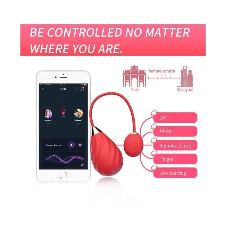 Jajko miłości Magic Motion - silikonowe, sterowanie aplikacją, 10 trybów wibracji