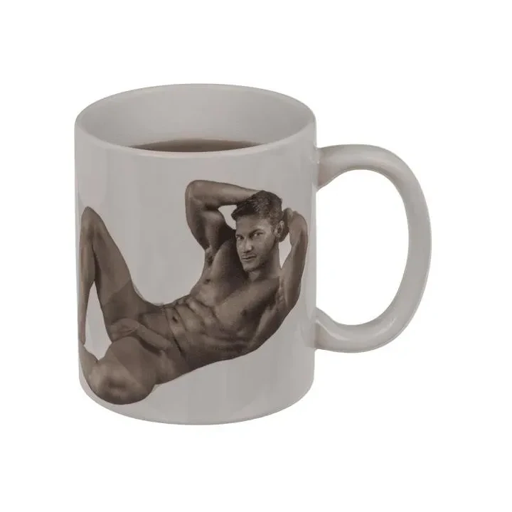 Kubek termiczny Stripper Boy – efekt zmian grafiki, 350 ml, kamionka