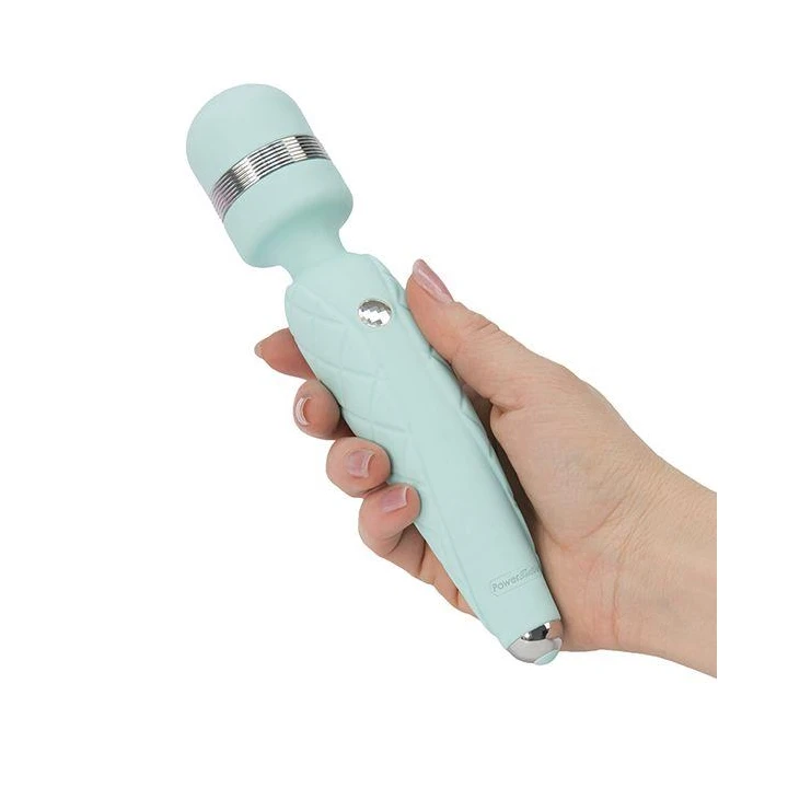 Różdżka masażer bezprzewodowy Pillow Talk, silikon, ładowanie USB, teal