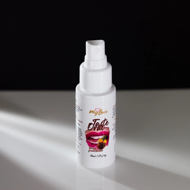 Spray oralny MyLove Taste 50ml - Pinacolada, intensywny smak, nawilżający efekt