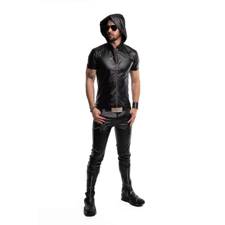 T-shirt REGNES FETISH PLANET – wetlook, kaptur, sportowy krój