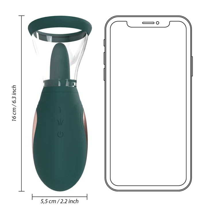 Pompka do łechtaczki i piersi Enhance - 13-biegowa, silikonowa, ładowana