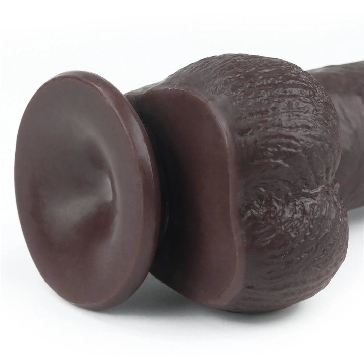 Dildo - Duża Przeźroczystość TPE, 9'' Długość, Skórzana Technologia 2-warstwowa