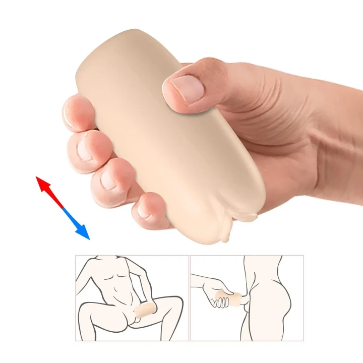 Rękaw masujący TPR ABS PRETTY LOVE - Catherine OLGA z 3 unikalnymi tunelami