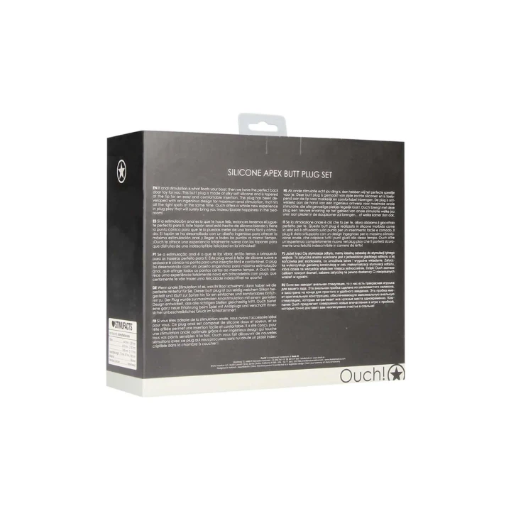 Wtyk analny - Ouch, silikonowy, wygodny dla początkujących, innowacyjny design