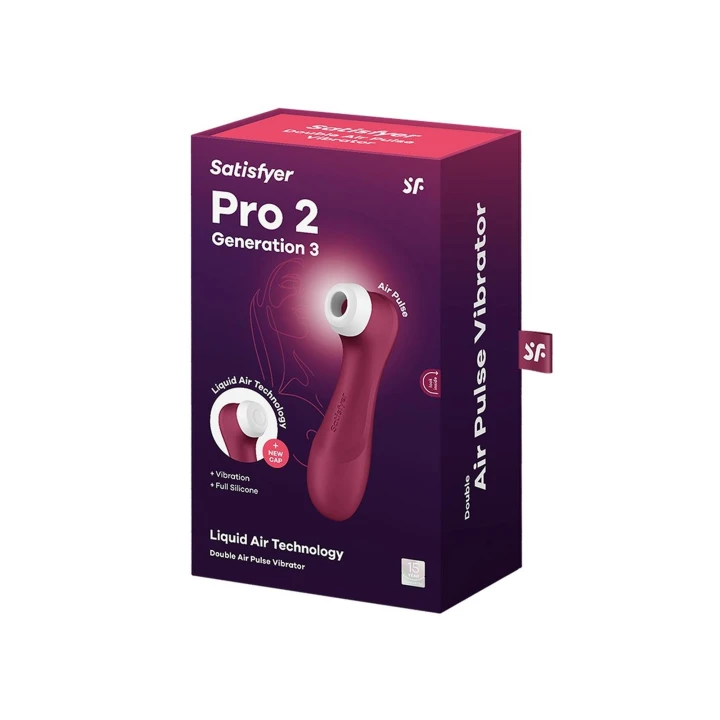 Stymulator łechtaczki Satisfyer Pro 2 Gen 3, technologia Liquid Air, 12 programów wibracji