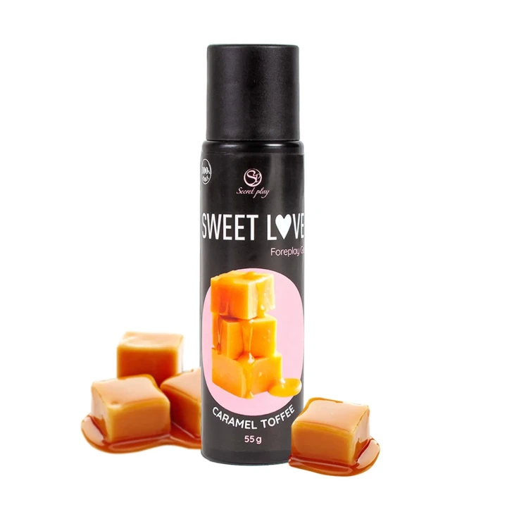 Żel jadalny do masażu - Secret Play, Karmelowe Toffi, 60 ml, 100% jadalny