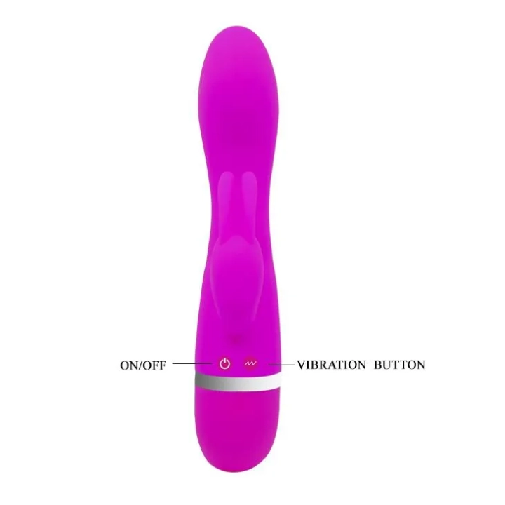 Wibrator silikonowy PRETTY LOVE FREDA, 30 funkcji, przyjazny dla ciała, 18,9 cm