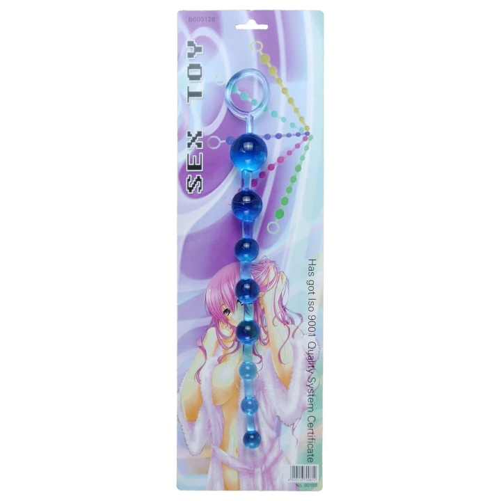 Kulki analne TPR Jelly Beads 10 sztuk, wodoodporne, średnica 12-28 mm, długość 29 cm