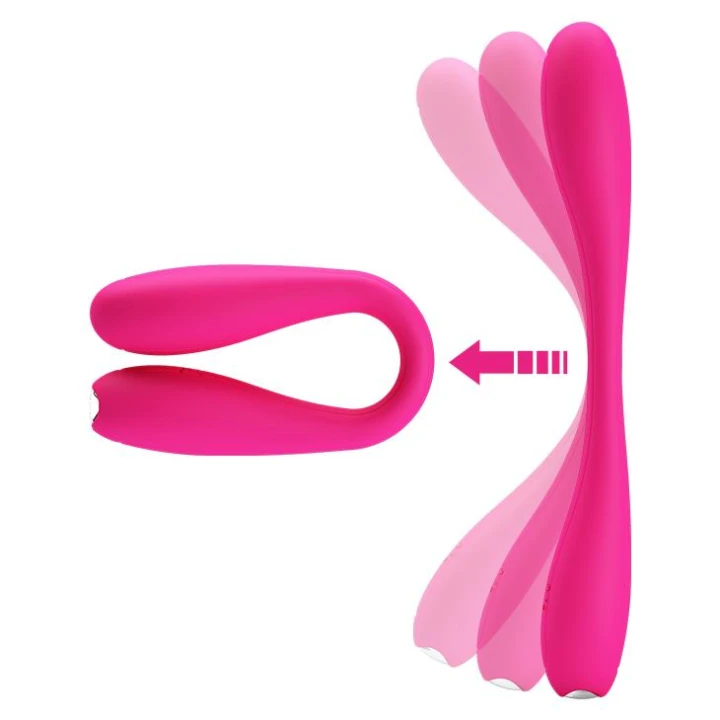 Wibrator G-spot z funkcją pamięci PRETTY LOVE, silikonowy, 12 wibracji, zginany