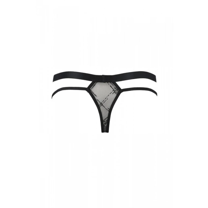 Stringi THONG COLLINS - Oeko-Tex, L/XL, Czarne, Bezpieczne dla skóry, Polski produkt