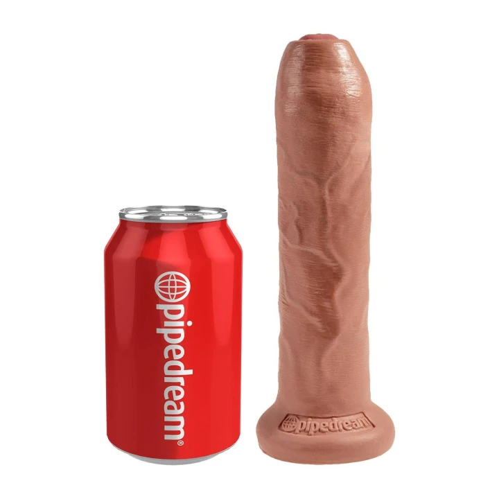 Dildo King Cock Uncut 7 cali, realistyczny materiał PVC, przyssawka