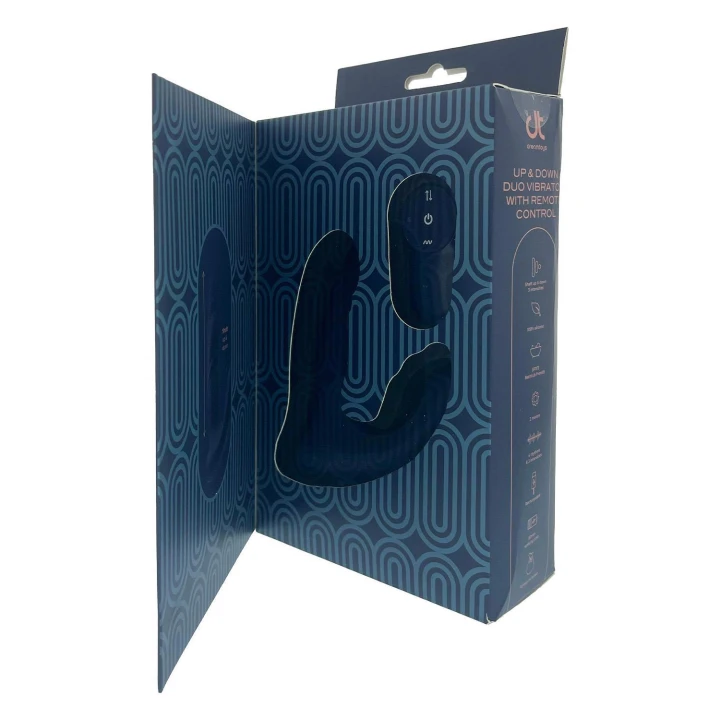 Wibrator podwójny PULZ BLAKE z pilotem, silikonu, wodoodporność IPX7, 2 silniki