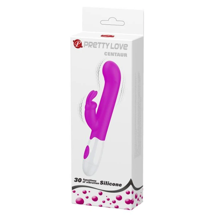 Wibrator clitoralny PRETTY LOVE CENTAUR – 30 funkcji, silikon, kolor purpurowy