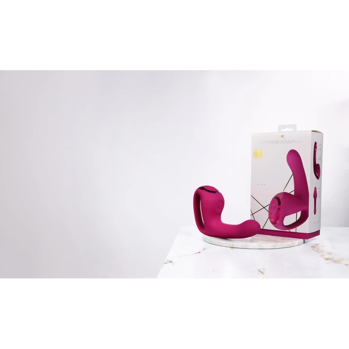 Wibrator - VIVE RIKO, silikonowy, wodoodporny, 10 trybów wibracji, potrójne silniki