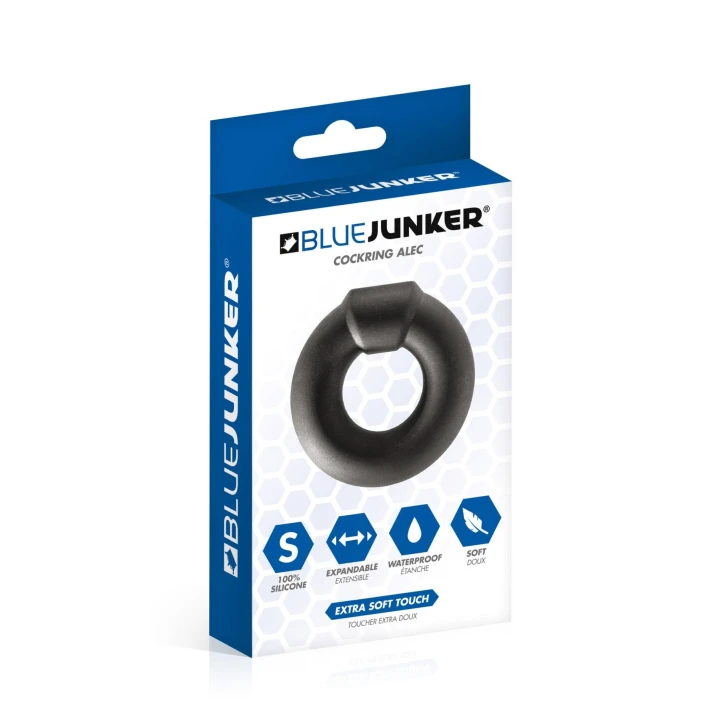 Pierścień erekcyjny Blue Junker, silikonowy, wodoodporny, średnica 50 mm