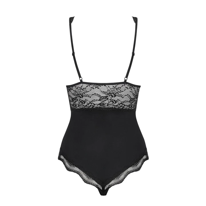 Body Luvae OBSESSIVE L/XL, koronkowe, regulowane ramiączka, Multistretch 85% poliamid