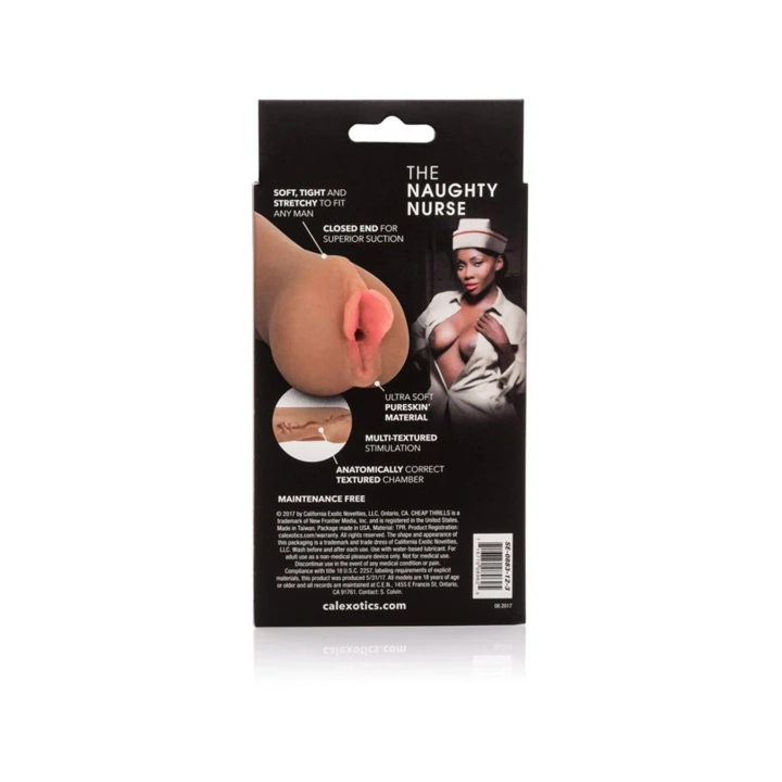 Stymulator erotyczny Cheap Thrills, TPR, 12 cm długości, brązowy odcień skóry