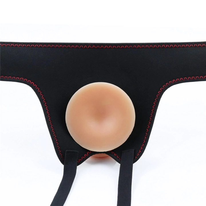 Dildo Wibrujący Easy Strapon 7'', TPE, Elastyczne Szelki, 2 Prędkości Wibracji