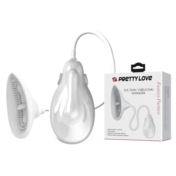 Pompka waginalna Pretty Love, silikon, automatyczna, średnica 104 mm