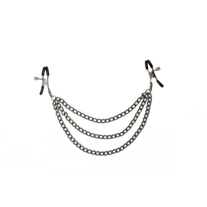 Zaciski na sutki Lola Games Party Hard, metalowe, idealne do BDSM i gry wstępnej