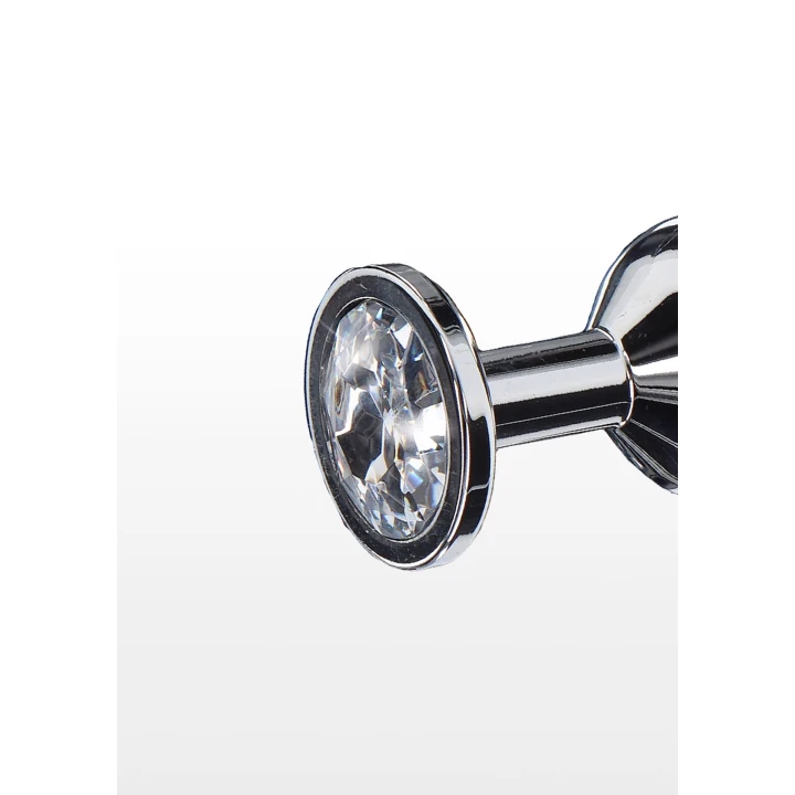 Buttplug TOYJOY Starlight | Aluminium bezniklowe | 8 cm długości | Kryształowy detale