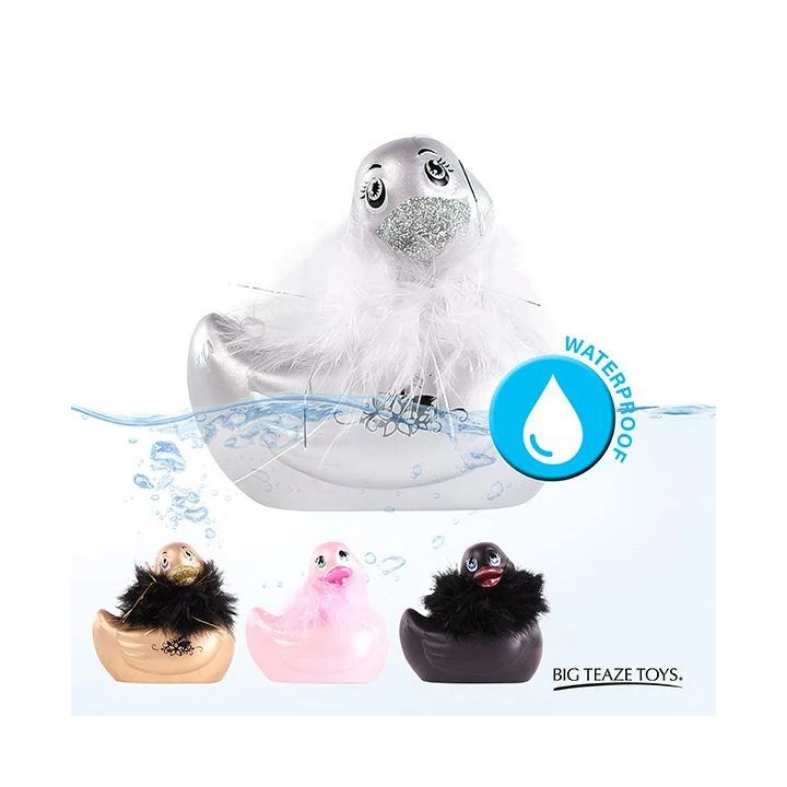 Masażer do ciała I Rub My Duckie 2.0 | Wodoodporny, 7 trybów wibracji, kryształ Swarovski