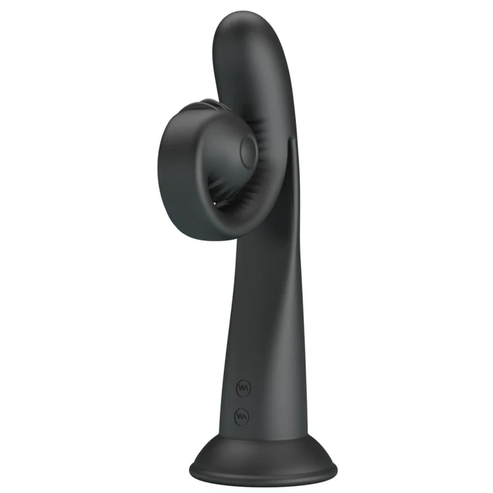 Stymulator wibracyjny PRETTY LOVE - Selma Snail, silikon, 10 trybów, czarny