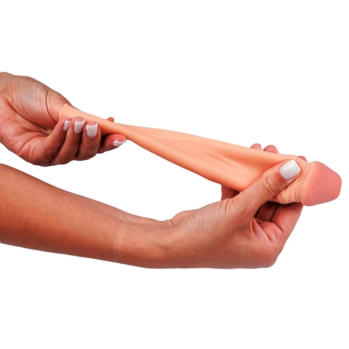 Nakładka przedłużająca - TPE, 17,5 cm długości, elastyczna, realistyczny wygląd