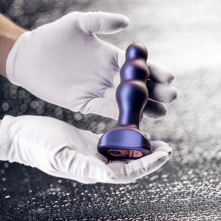 Zatyczka analna Hueman - wibracyjna, wodoodporna, silikonowa, 4 tryby pulsacji