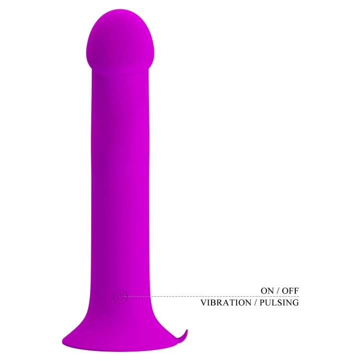 Wibrator Murray PRETTY LOVE – silikon/ABS, 12 funkcji wibracji i pulsacji, przyssawka