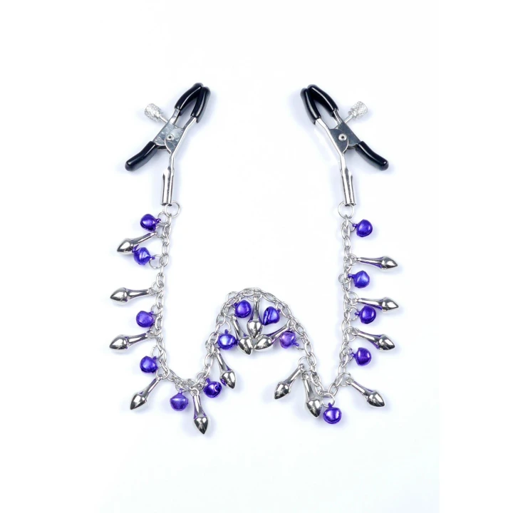 Zaciski na sutki - Exclusive Fetish B - Regulacja siły, metalowe, gumowane