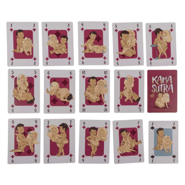Karty do Gry - Kamasutra Comic - 54 Karty, Komiksowe Ilustracje, Humorystyczny Zestaw