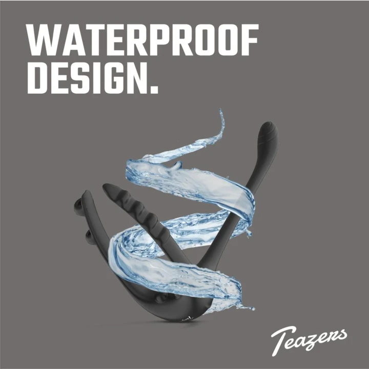 Wibrator prostaty Teazers Triple zdalnie sterowany, regulowany pierścień, 2 silniki