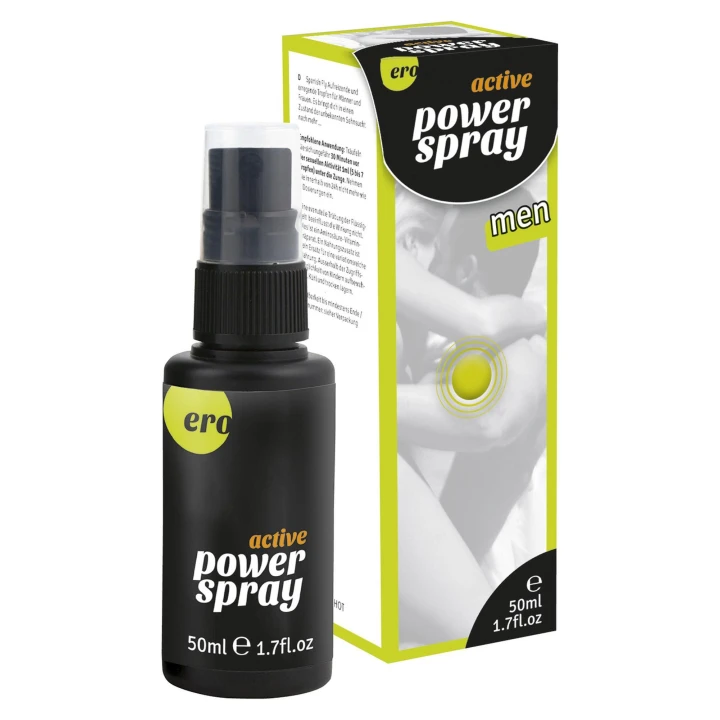 Spray do penisa Ero by Hot Active Power - 50ml, z Aloe Vera, pantenolem, kamforą