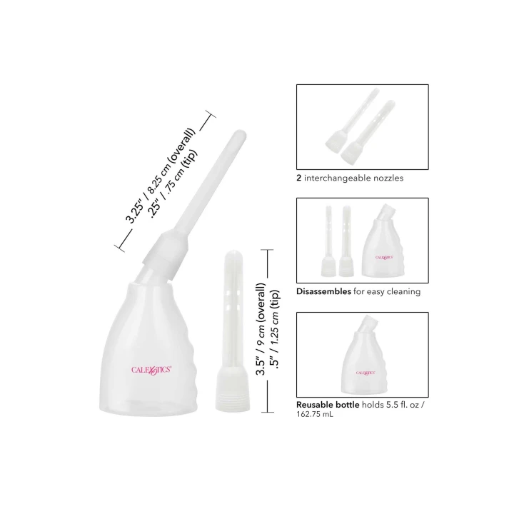 Dysza do płukania CalExotics – przezroczysta, wodoodporna, łatwa do czyszczenia