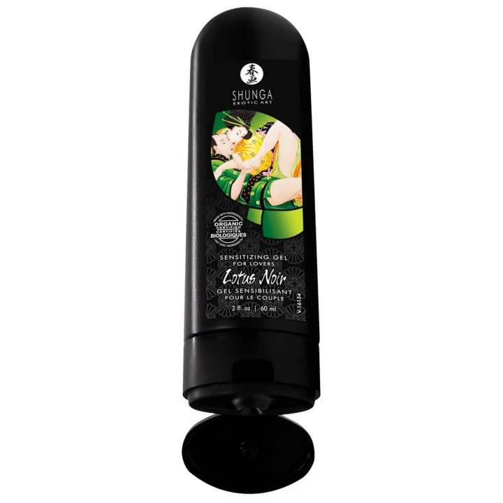 Żel intymny chłodzący Lotus Noir 60ml - Shunga, na bazie wody, nawilżenie i stymulacja
