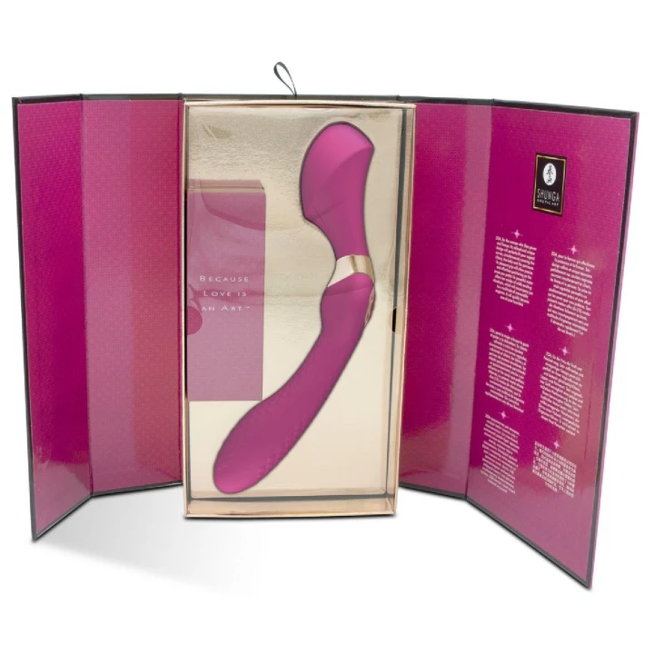 Masażer intymny ZOA Shunga, 10 trybów wibracji, wodoodporny, silikon medyczny