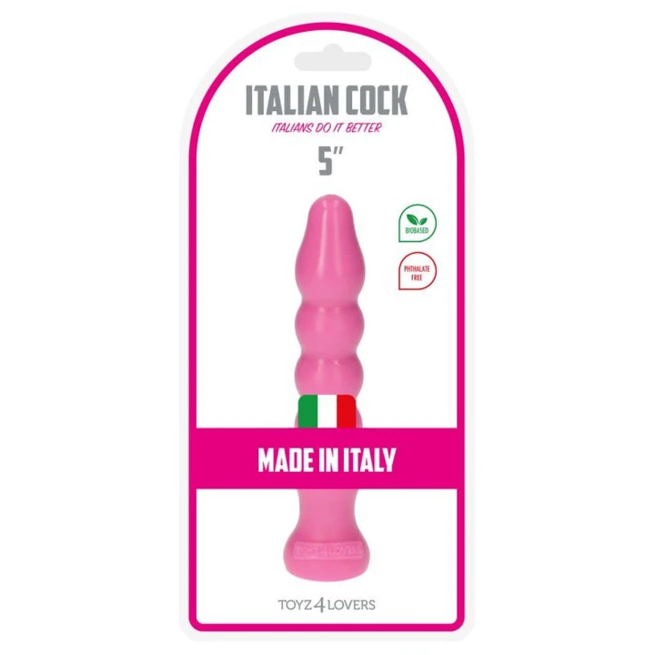 Dildo analny Gaio, 13 cm, różowy, kulkowy, przyssawka, wodoodporny