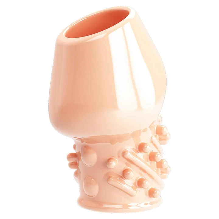 Nakładka na penisa PRETTY LOVE MATIAS, TPR, wodoodporna, rozciągliwa, zwiększająca obwód