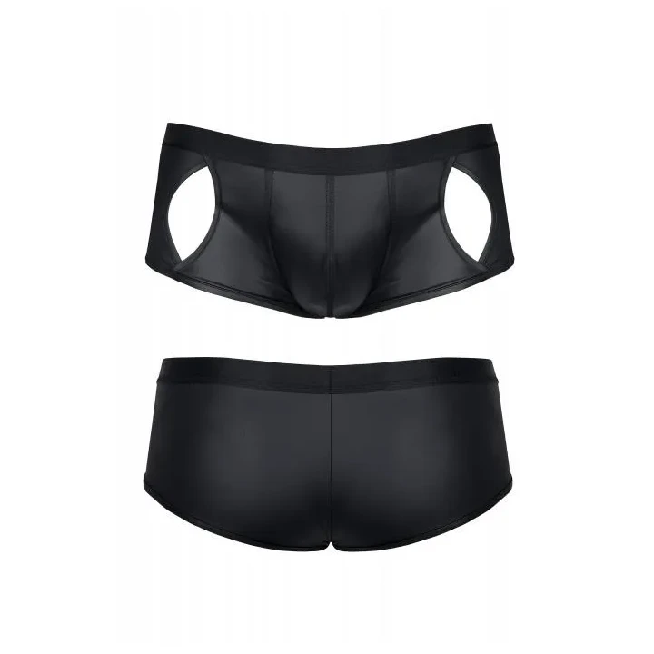 Męskie szorty wetlook REGNES FETISH PLANET | Elastyczny materiał, kieszonki ozdobne