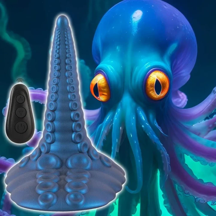 Wibrator Tentacle Pad Beasty Cocks, wodoodporny, 10 trybów wibracji, zdalne sterowanie