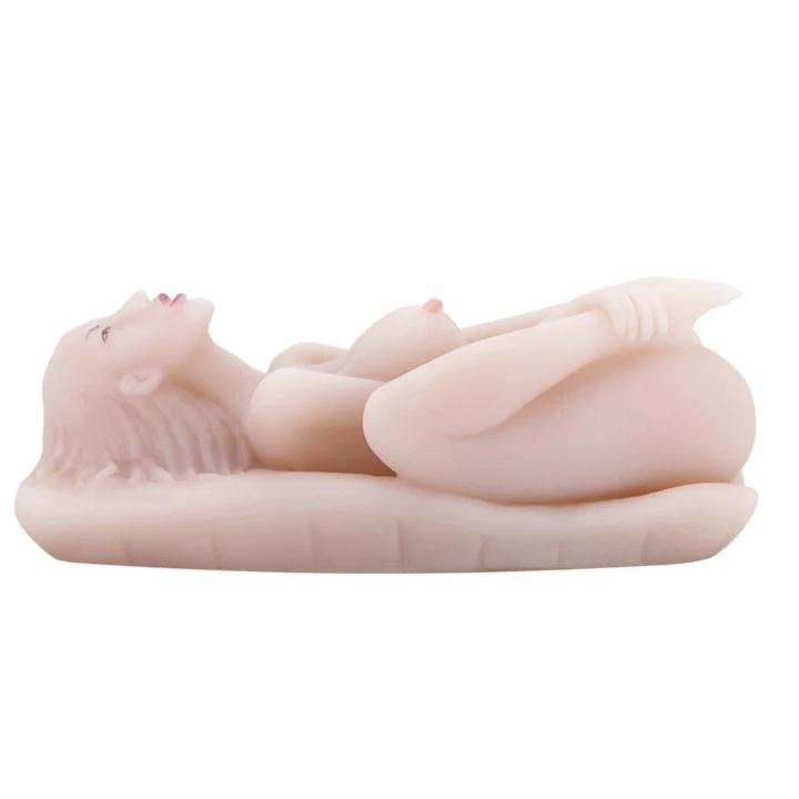 Masturbator TPR BAILE z podwójnymi wibracjami, funkcją dźwiękową i zaciśnięcia