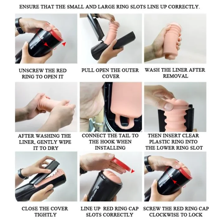 Masturbator automatyczny PRETTY LOVE OZZY z 3 poziomami pchania i dźwiękiem stymulującym