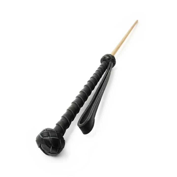 Laska BDSM EXTREME by HIDDEN DESIRE, 60 cm, drewno bukowe, skóra owcza