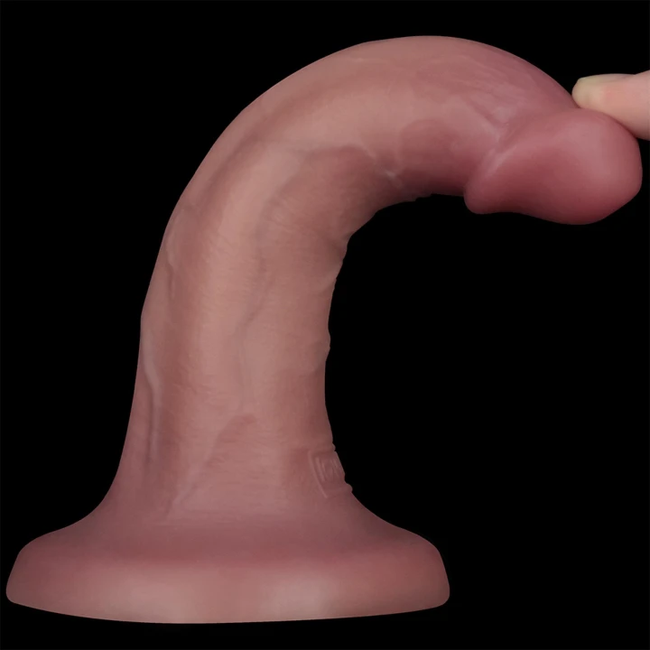 Dildo Lovetoy, 100% wodoodporny, 10 trybów wibracji, podwójna gęstość 16 cm