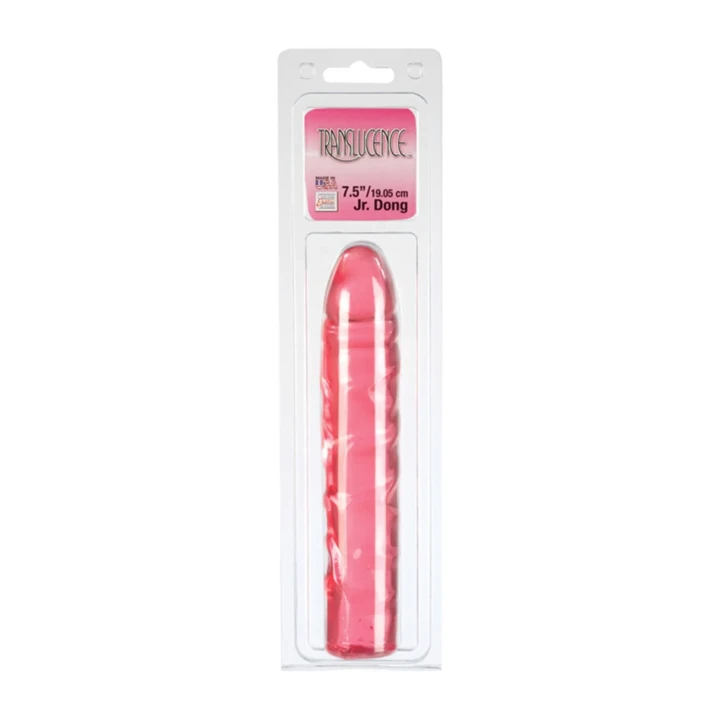 Dildo Translucent 7.5 Jr - Z wytrzymałego PVC, długość 19 cm, wodoodporny