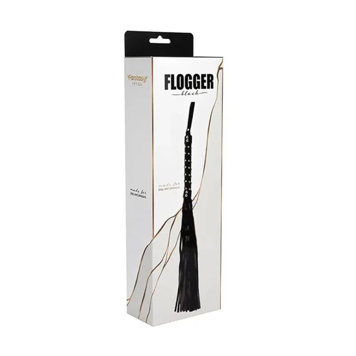 Flogger skórzany PU - 65 cm, elegancki, trwały, wolny od niklu