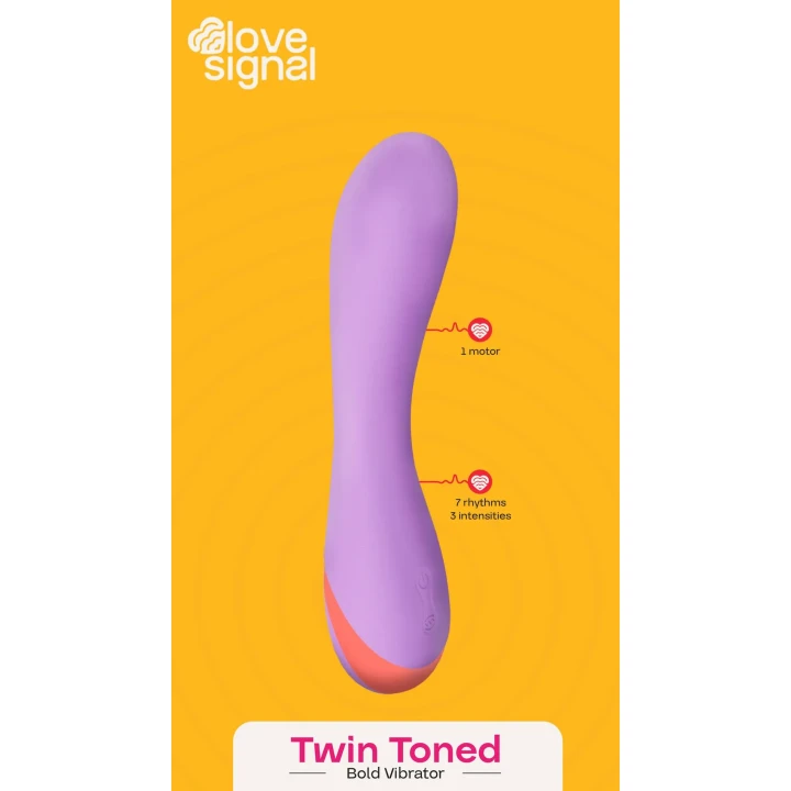 Wibrator Dreamtoys Love Signal – 3 tryby + 7 programów, usb-pin, silikon IPX6